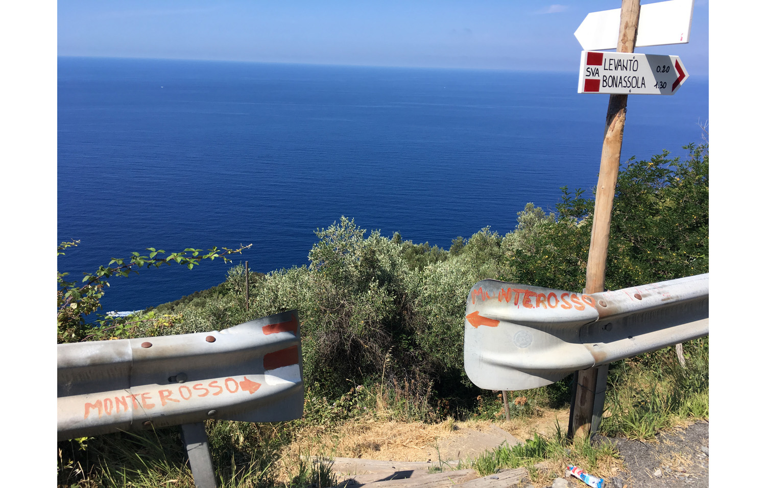 La beauté des Cinque Terre, Chemin de randonnée vers Monterosso, Côté Hublot