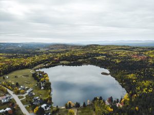 La région de Charlevoix, Québec, vue du ciel - Côté Hublot