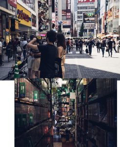 Le quartier d' à Tokyo, par Côté Hublot